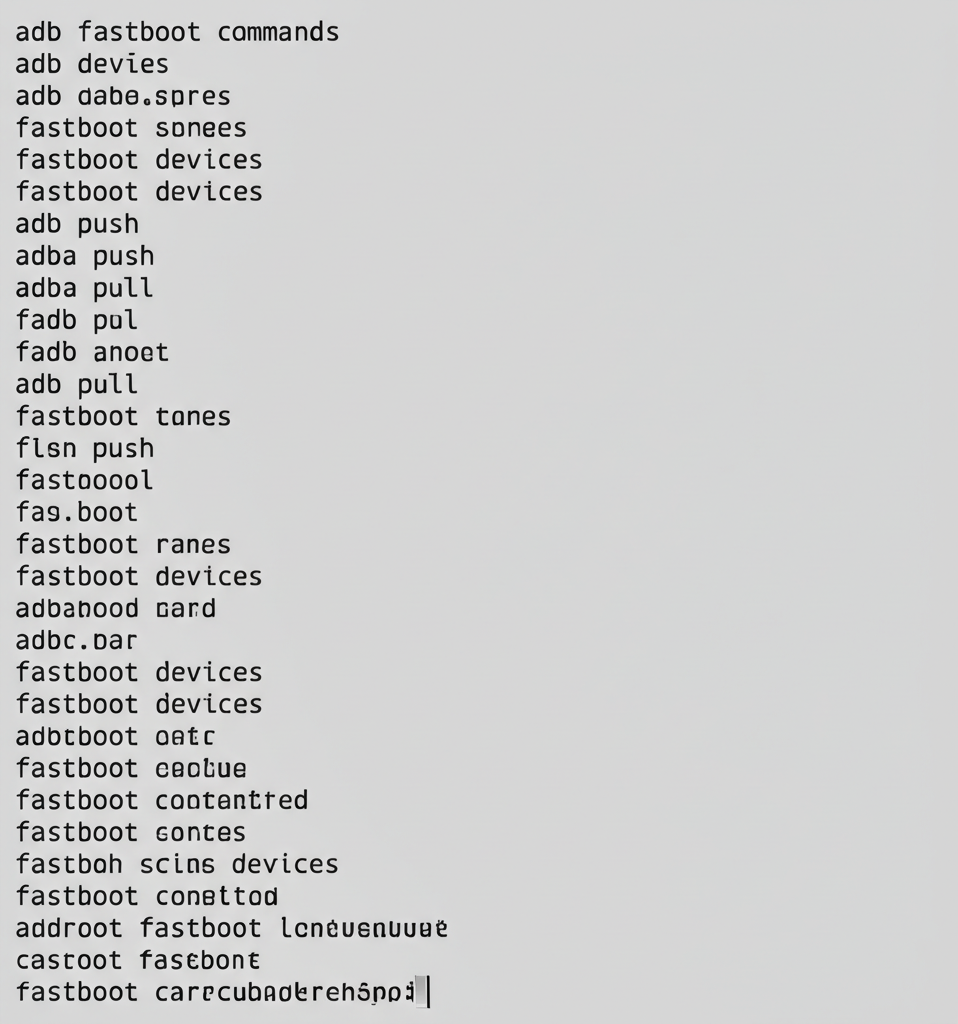 Universal ADB Fastboot Commands